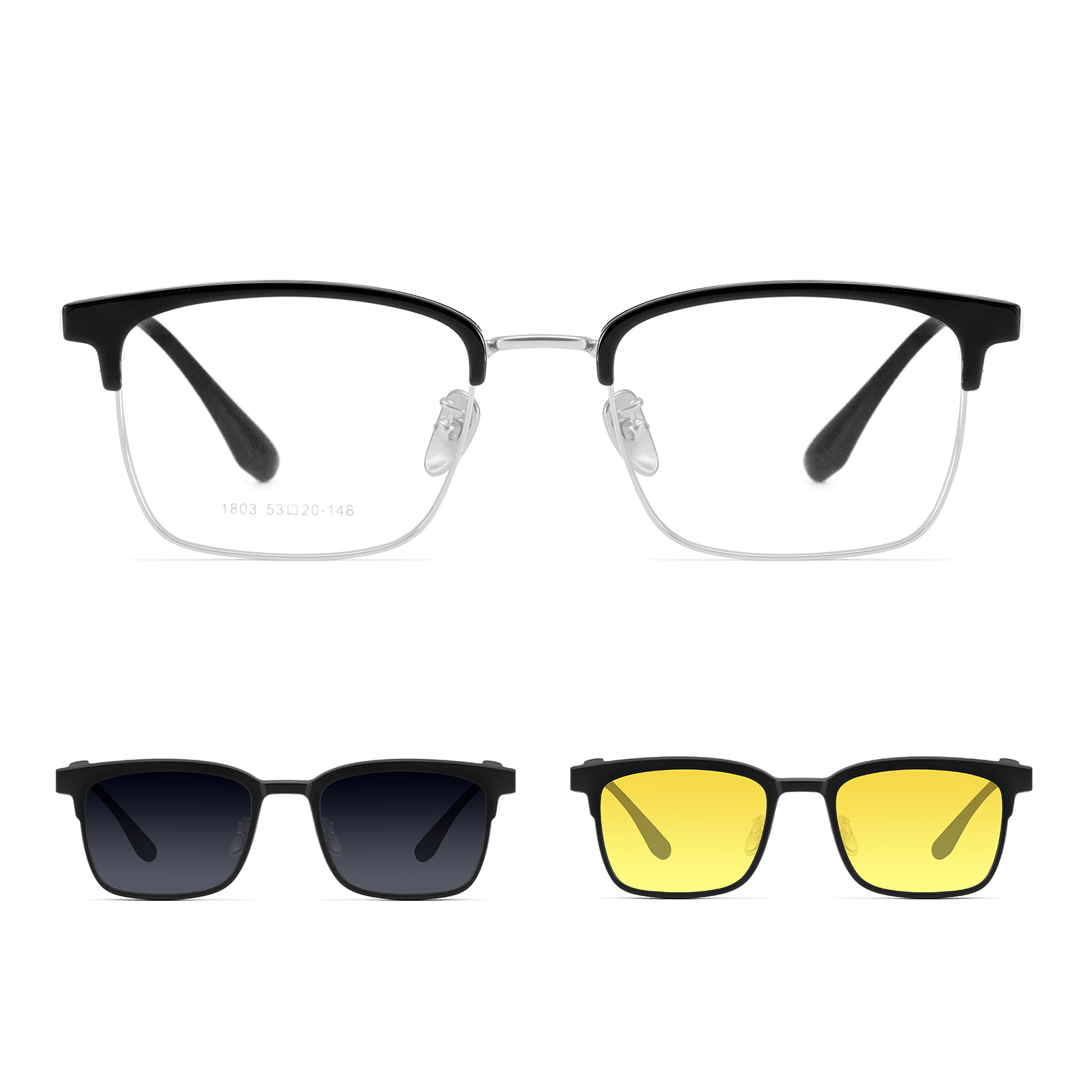 1803 Driving Myopia sunčane naočale Strong 3-u-1 magnetski set